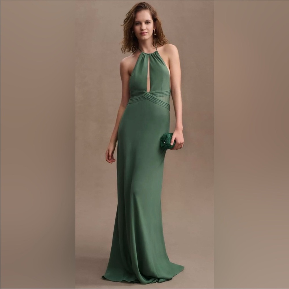 Ronny Kobo backless halter gown